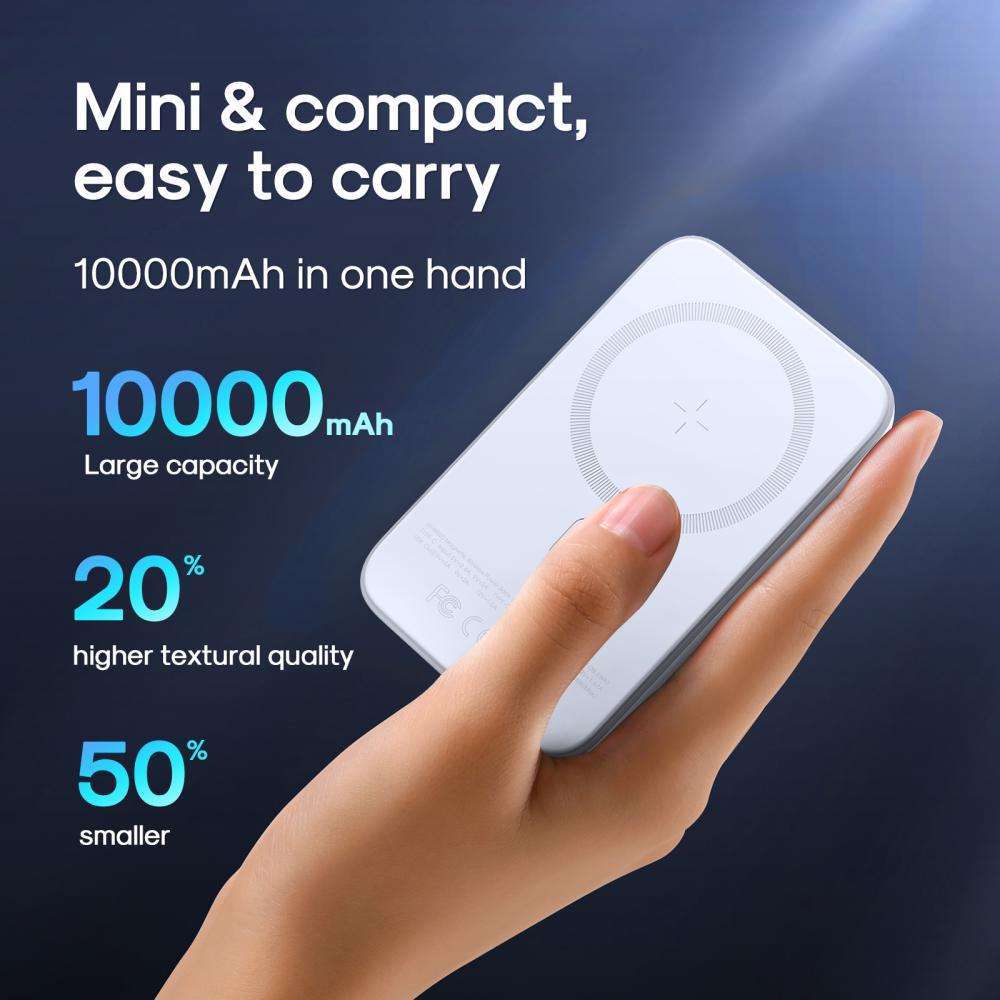 Joyroom Jr W020 10000Mah 20W Magnetic Wireless Mini Power Bank 3