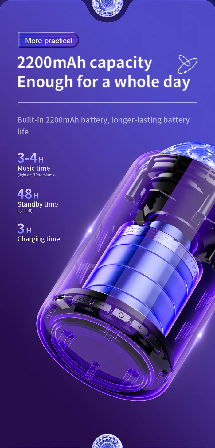 Joyroom Jr Ms01 Bluetooth Speaker With Ambient Light5