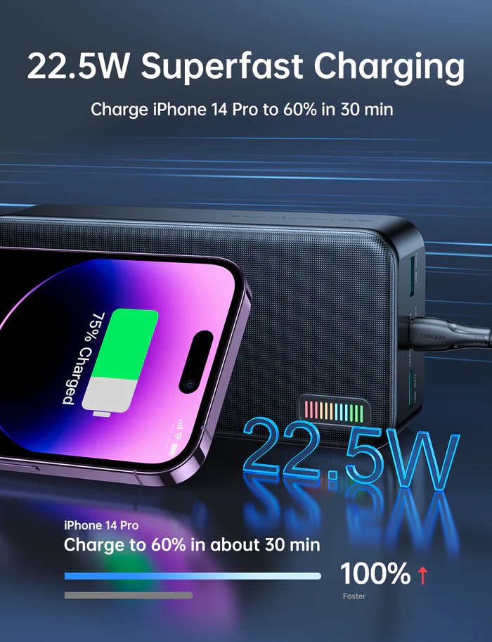 Joyroom Jr Qp196 30000Mah 22 5W Fast Charging Power Bank