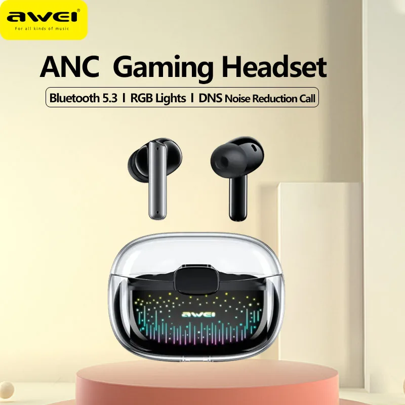 Awei T52 Anc Wireless Bluetooth Earbuds D