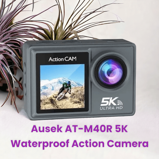 Ausek At M40R 5K Waterproof Action Camera B