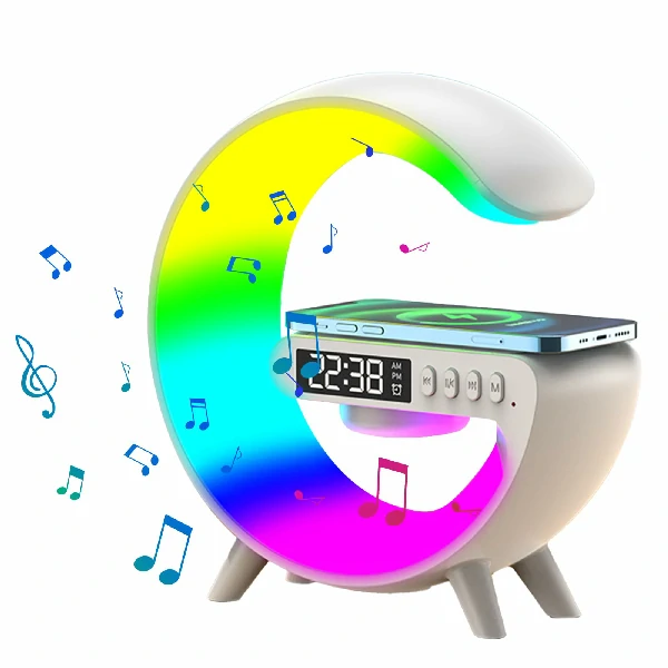 G63 Atmosphere Rgb Light Bluetooth Speaker With Wireless Charging E