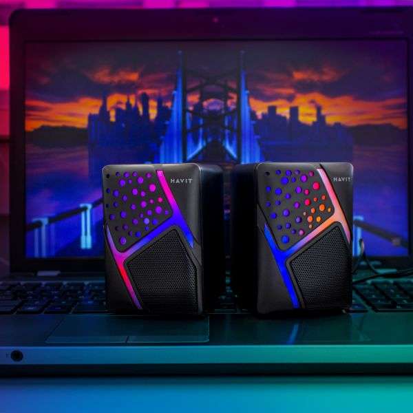 Havit Sk763 2 0 Rgb Gaming Usb Speaker C