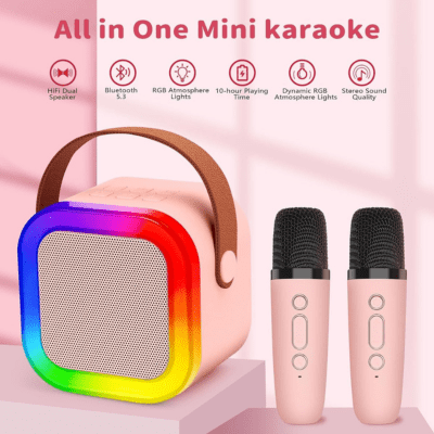 K12 Portable Karaoke Bluetooth Speaker With Microphone B