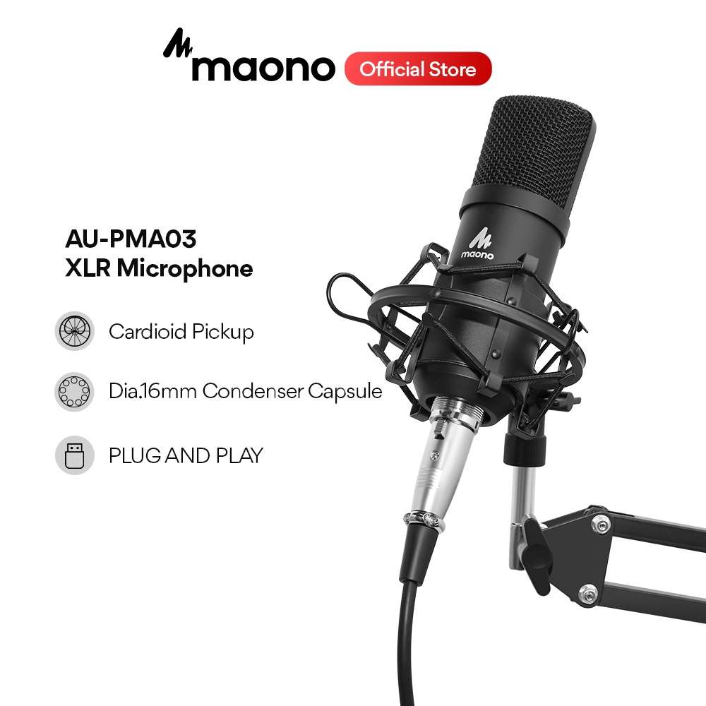 Maono Au A03 Condenser Microphone Professional Podcast B