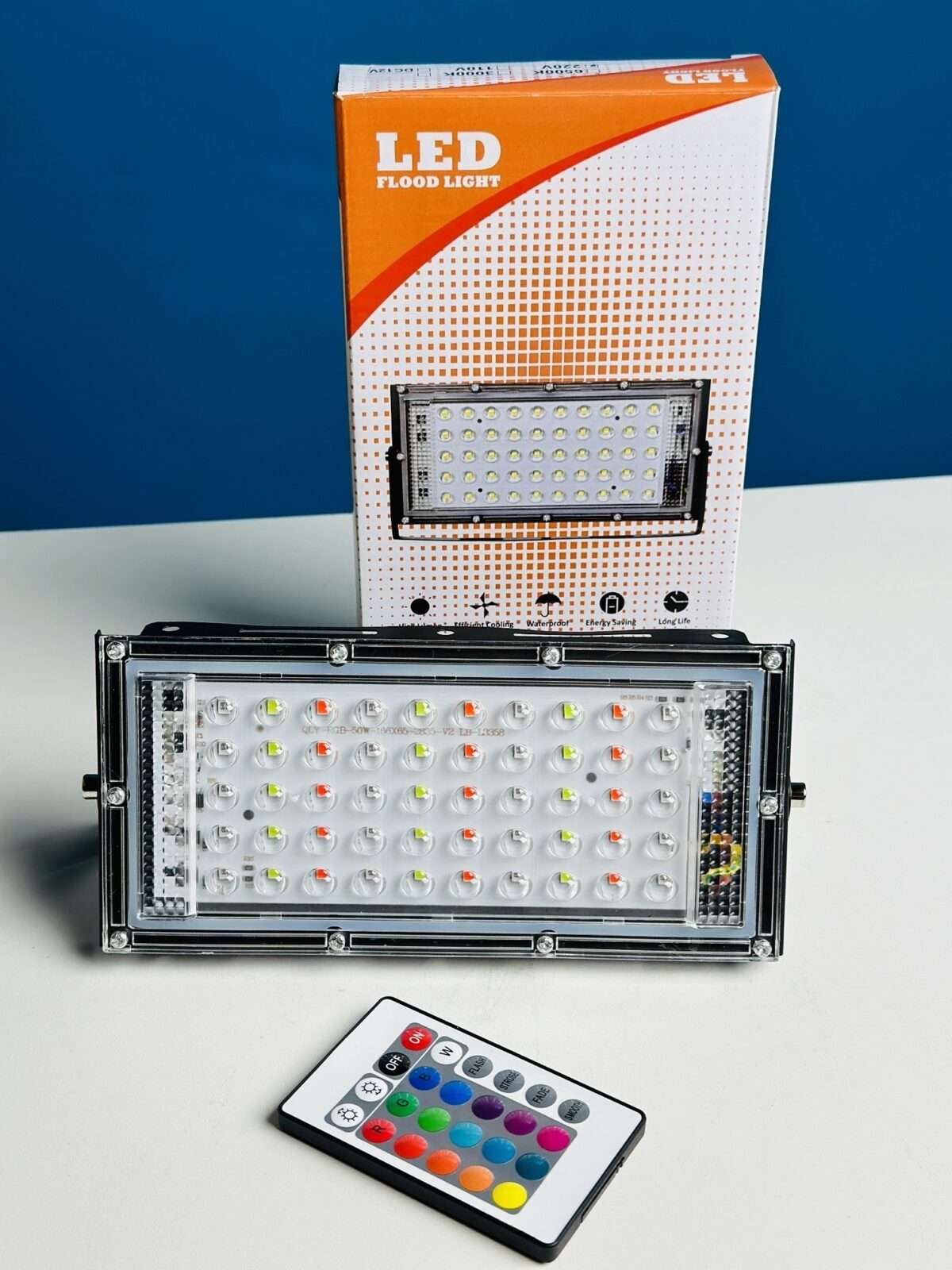 Rgb Led Flood Light Remote Controlled Ip66 Waterproof Landscape &Amp; Outdoor Lighting (50W, Ac220V) C