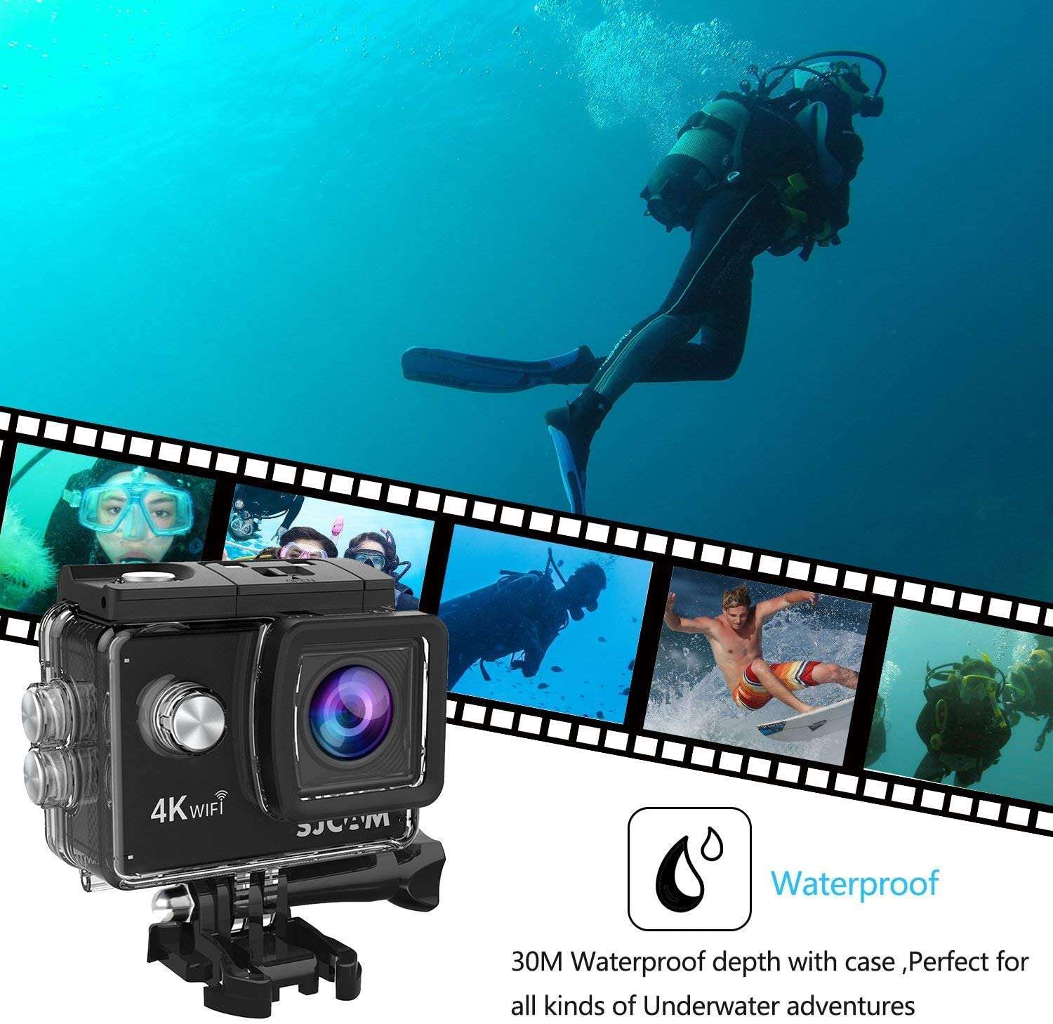 Sjcam Sj4000 Air 4K Wifi Waterproof Action Camera B