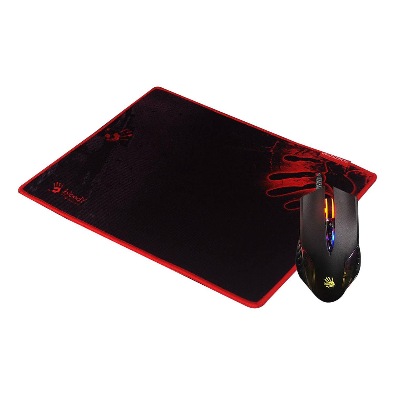 A4Tech Bloody Q8181S Neon X Glide Gaming Mouse &Amp; Mouse Pad F