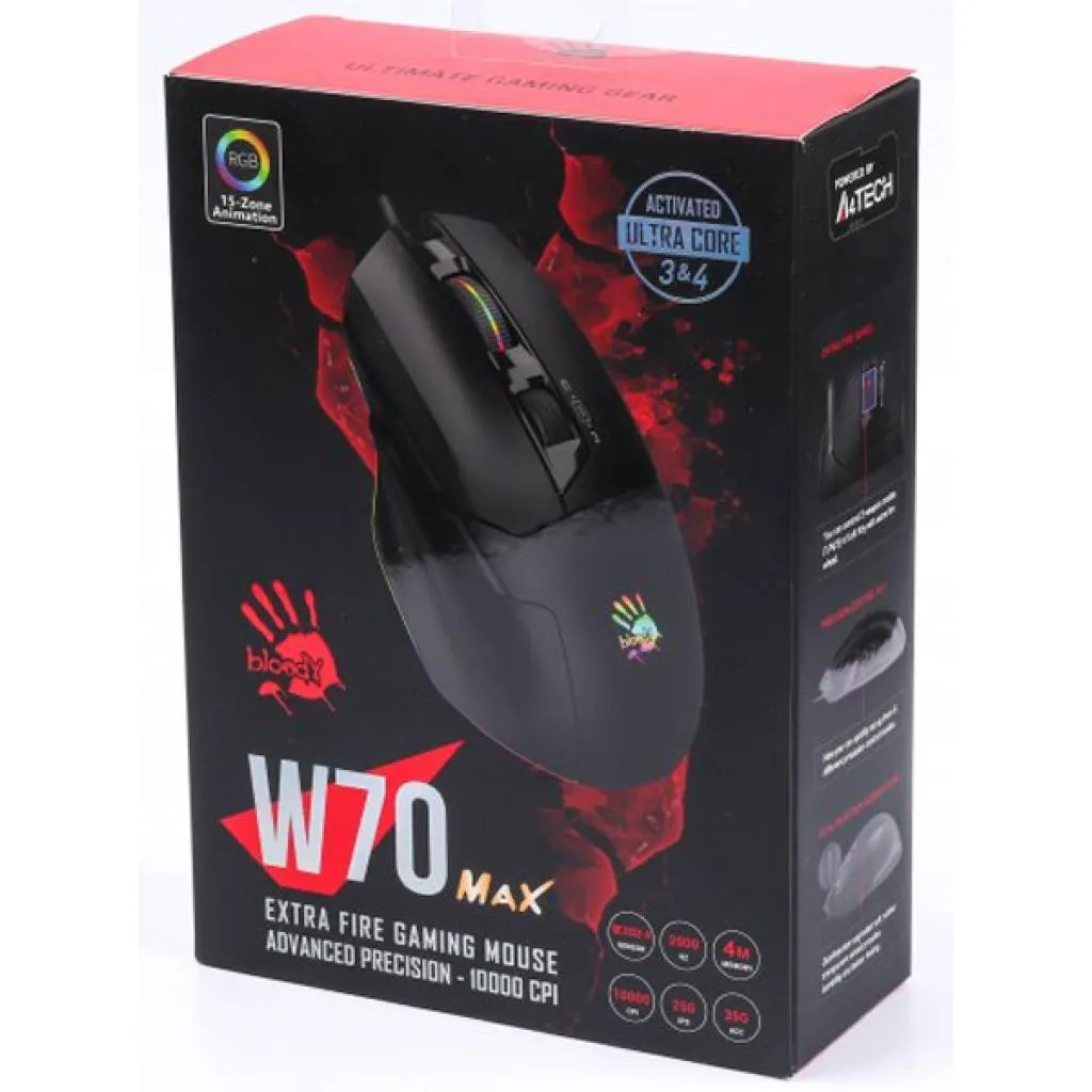 A4Tech Bloody W70 Max Rgb Gaming Mouse E