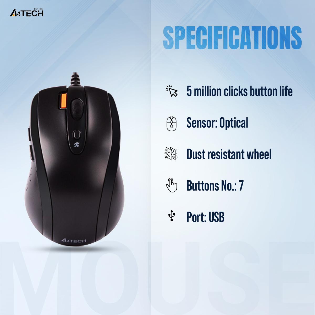 A4Tech N 70Fx 7 Button Mouse E