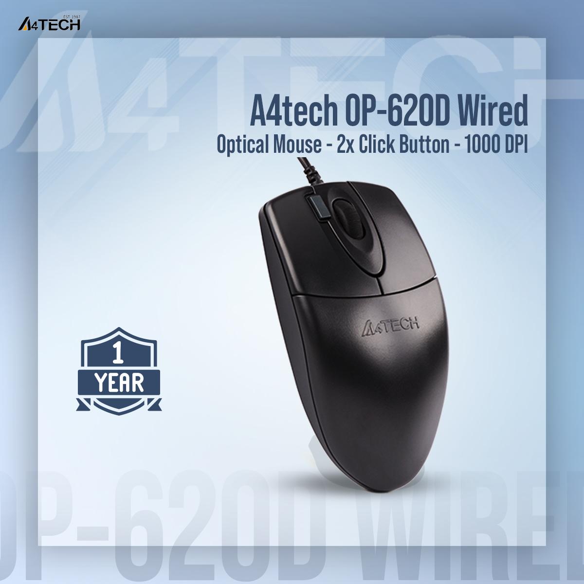 A4Tech Op 620D 2X Click Optical Mouse D