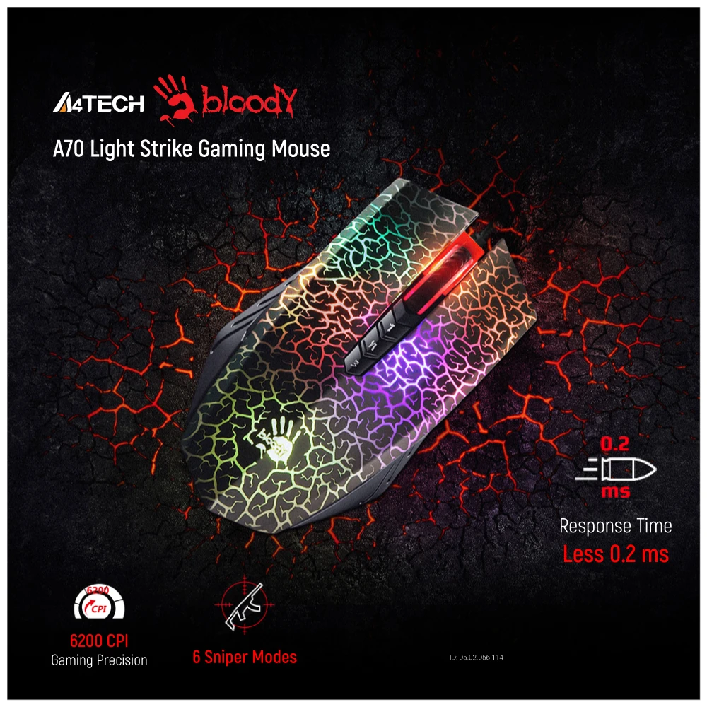 A4Tech Bloody A70 Light Strike Gaming Mouse B