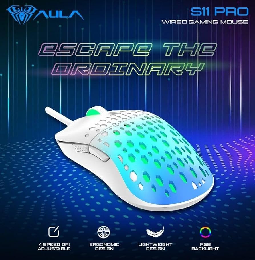 Aula S11 Pro Wired Gaming Mouse F