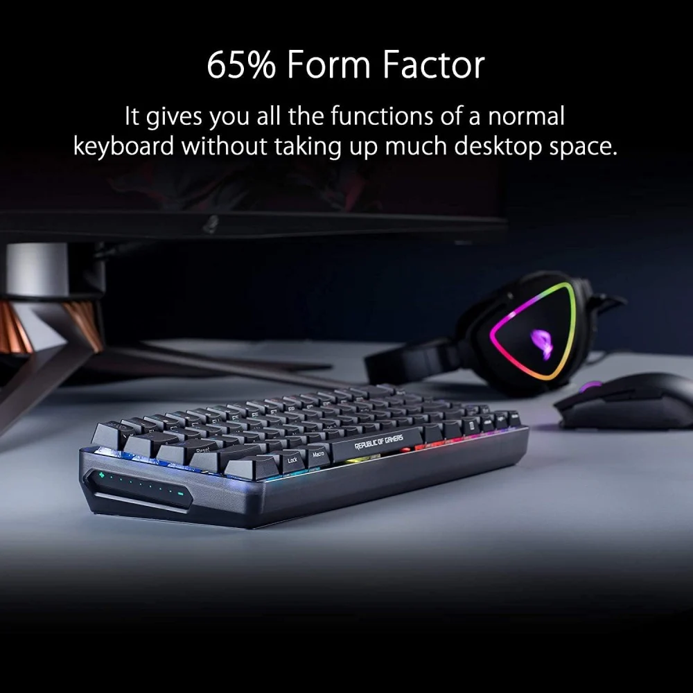 Asus M601 Rog Falchion Cherry Mx Red Switch Wireless Mechanical Gaming Keyboard C