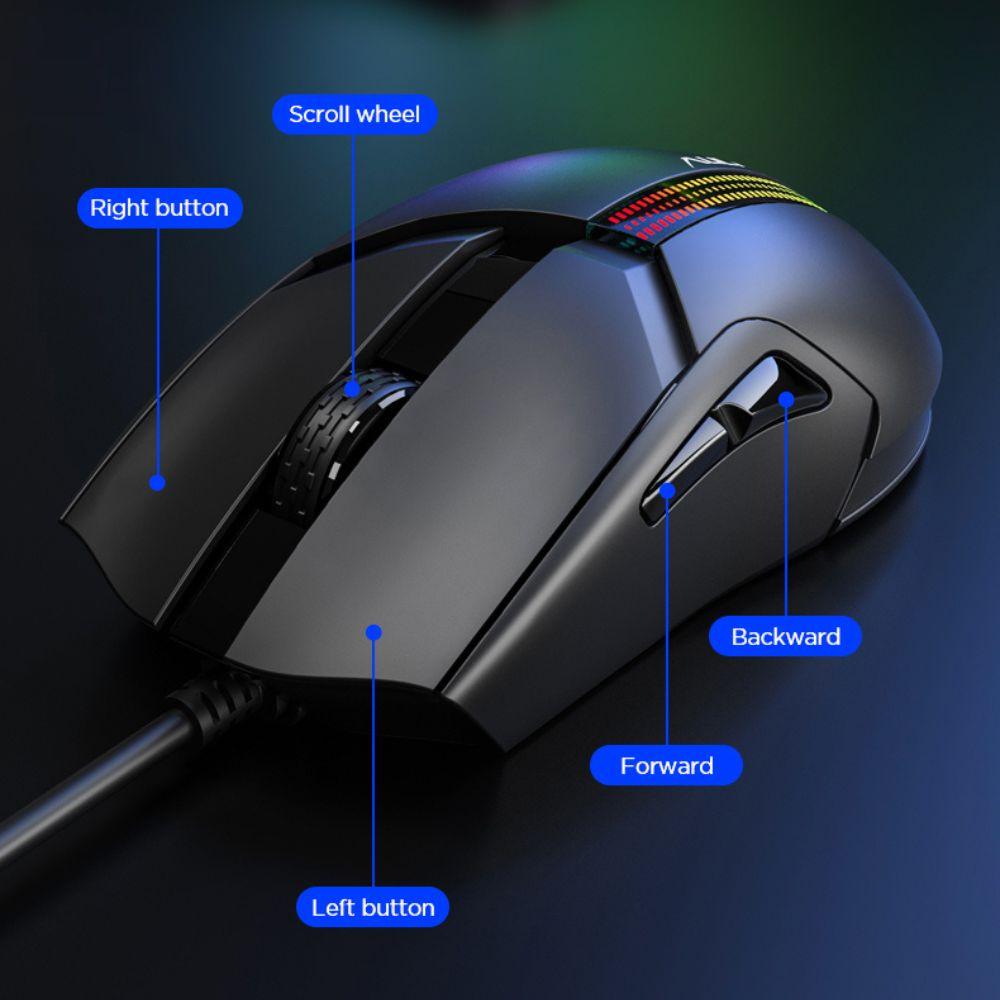 Aula F813 Pro Colorful Light Effects Gaming Mouse D