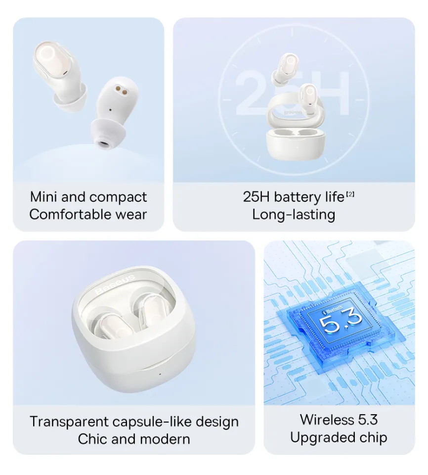 Baseus Bowei Wm02 True Wireless Earphone E