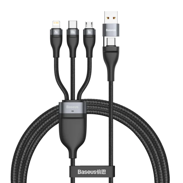 Baseus Flash Series Two for three Fast Charging Data Cable 100W a