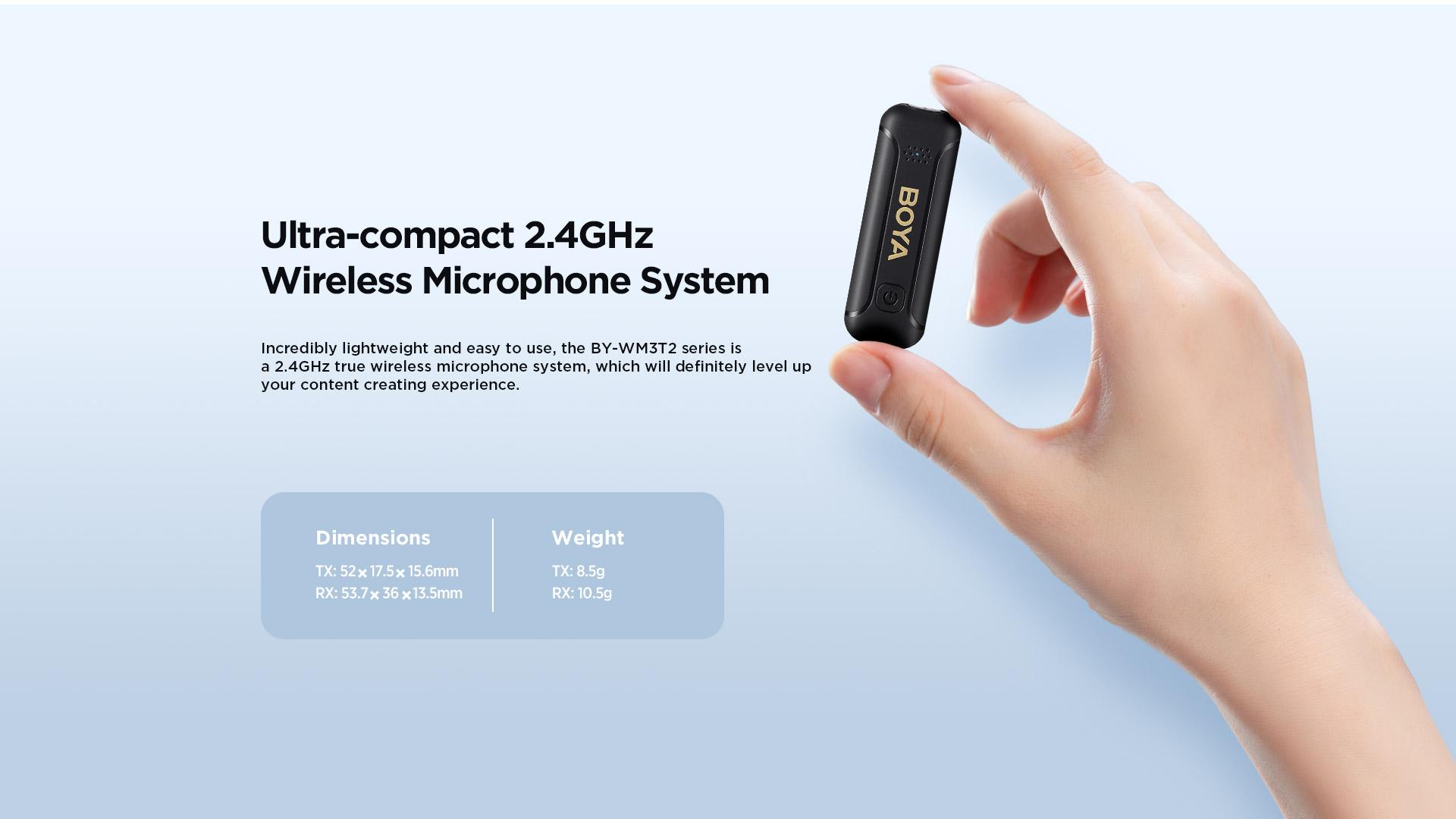 Boya By Wm3T2 U2 2 4Ghz Mini Wireless Microphone For Android C