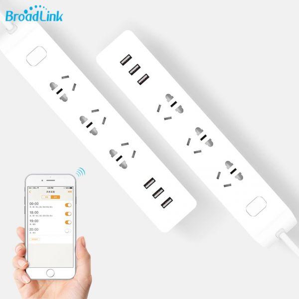 Broadlink MP2 WiFi Enabled Smart Power Strip With 3 USB Port