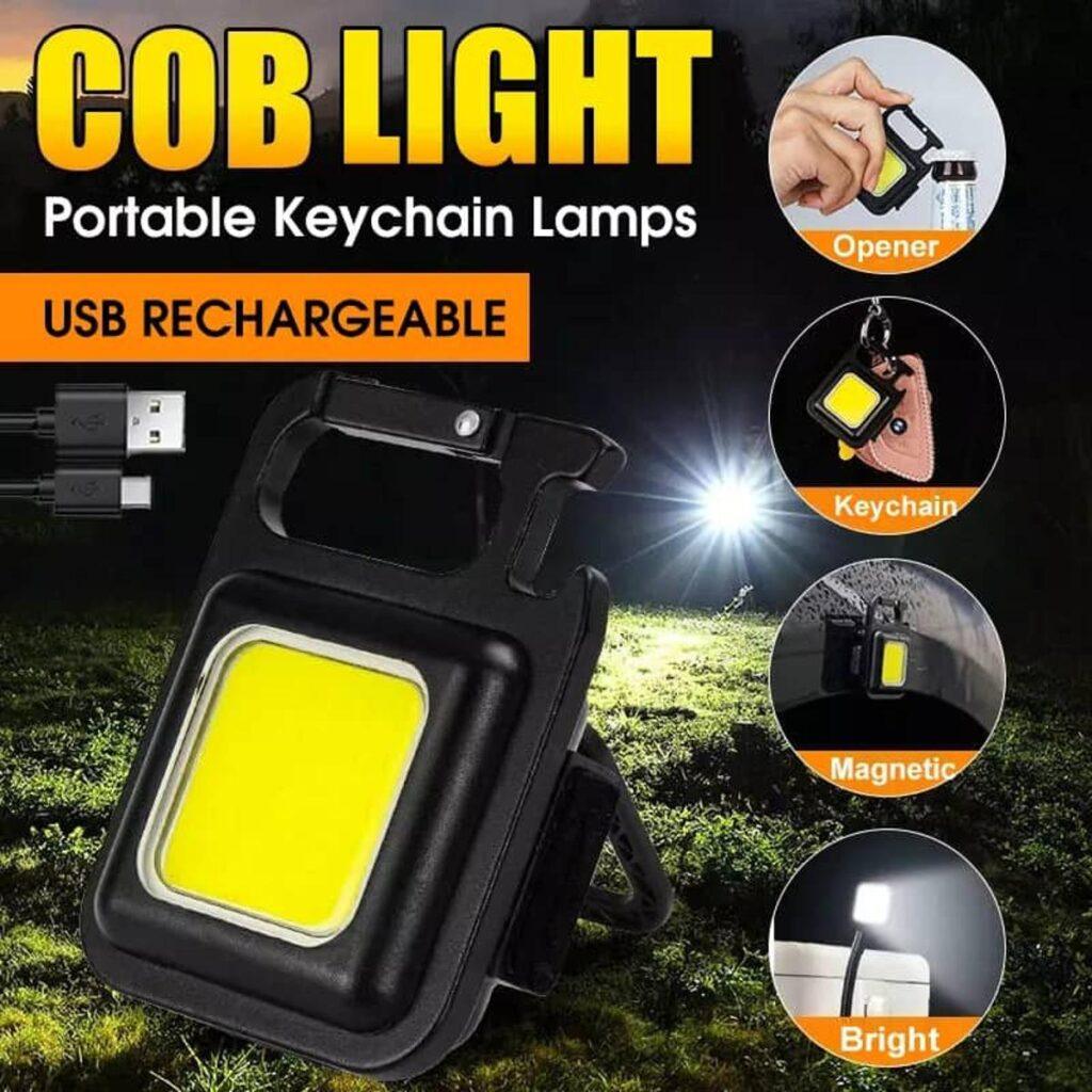 Cob Rechargeable Keychain Light A