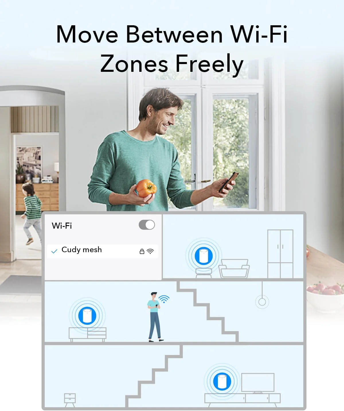 Cudy M3000 Ax3000 2 5G Dual Band Wi Fi 6 Mesh Router (3 Pack) A