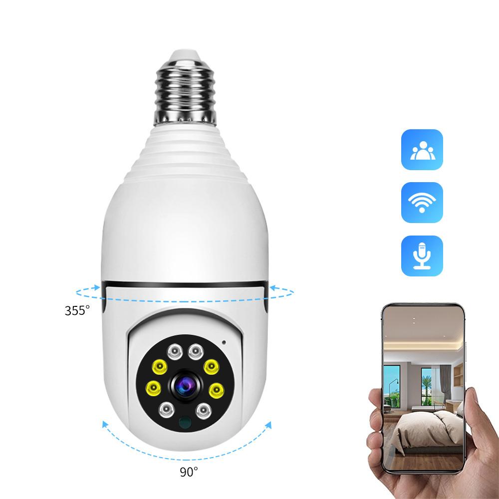 Dual Lens V380 Pro Ptz Bulb Ip Night Vision Camera C