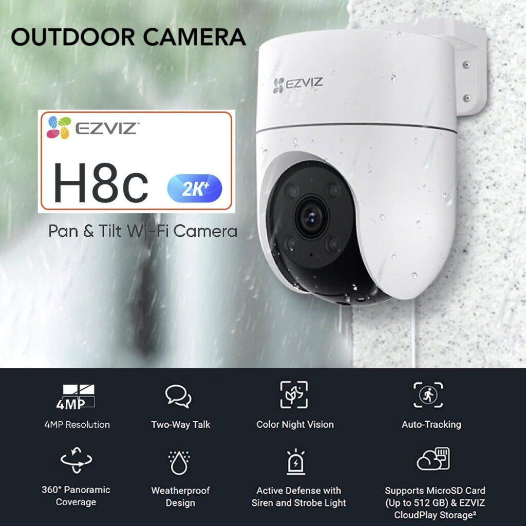 Ezviz H8C 2K Night Vision 360 Degree Outdoor Camera A