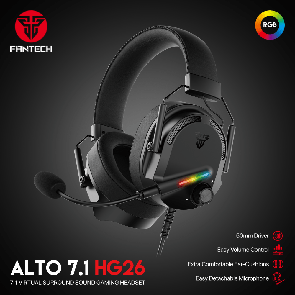 Fantech Alto Hg26 7 1 Virtual Surround Sound Gaming Headphone A