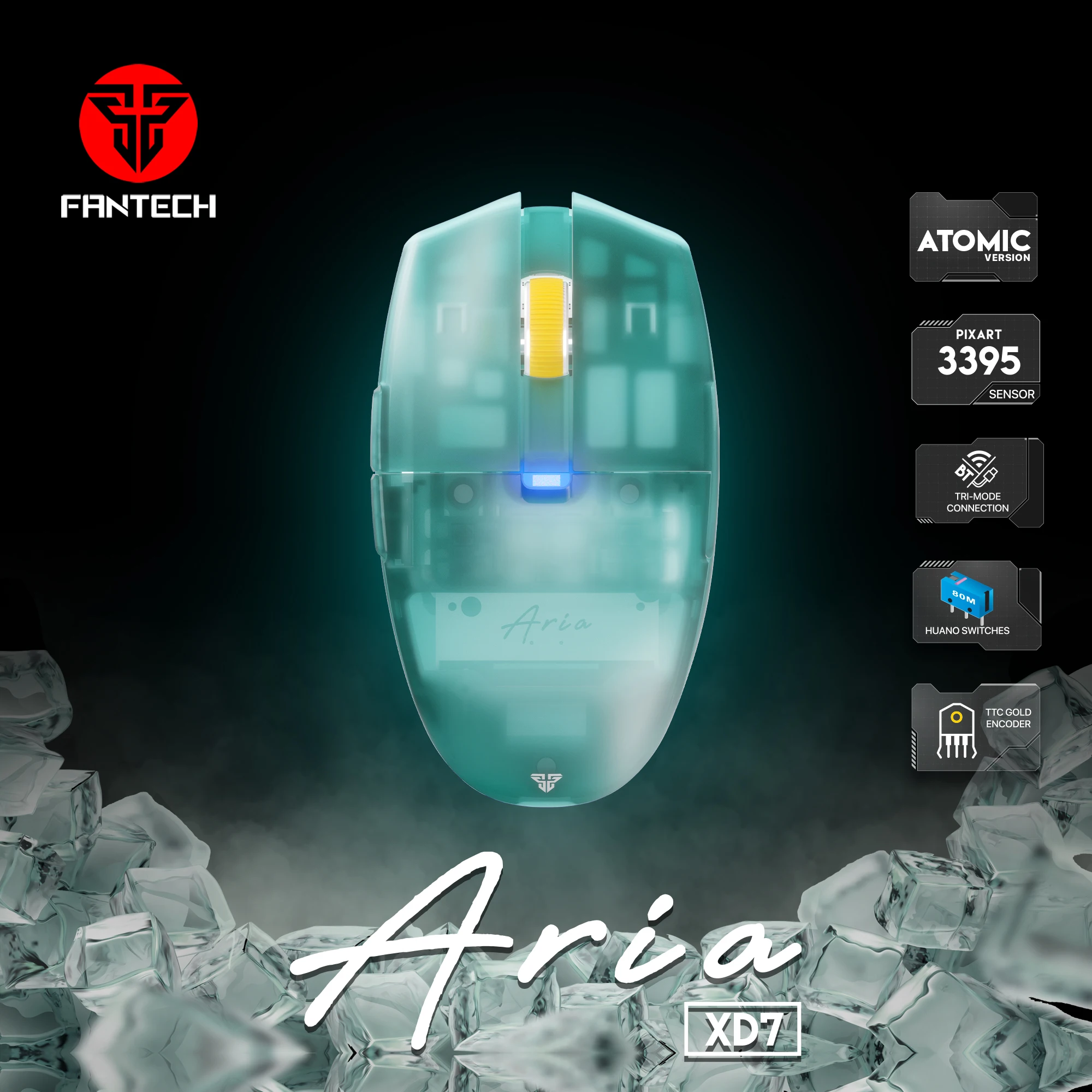 Fantech Aria Xd7 Lightweight Wireless Gaming Mouse C