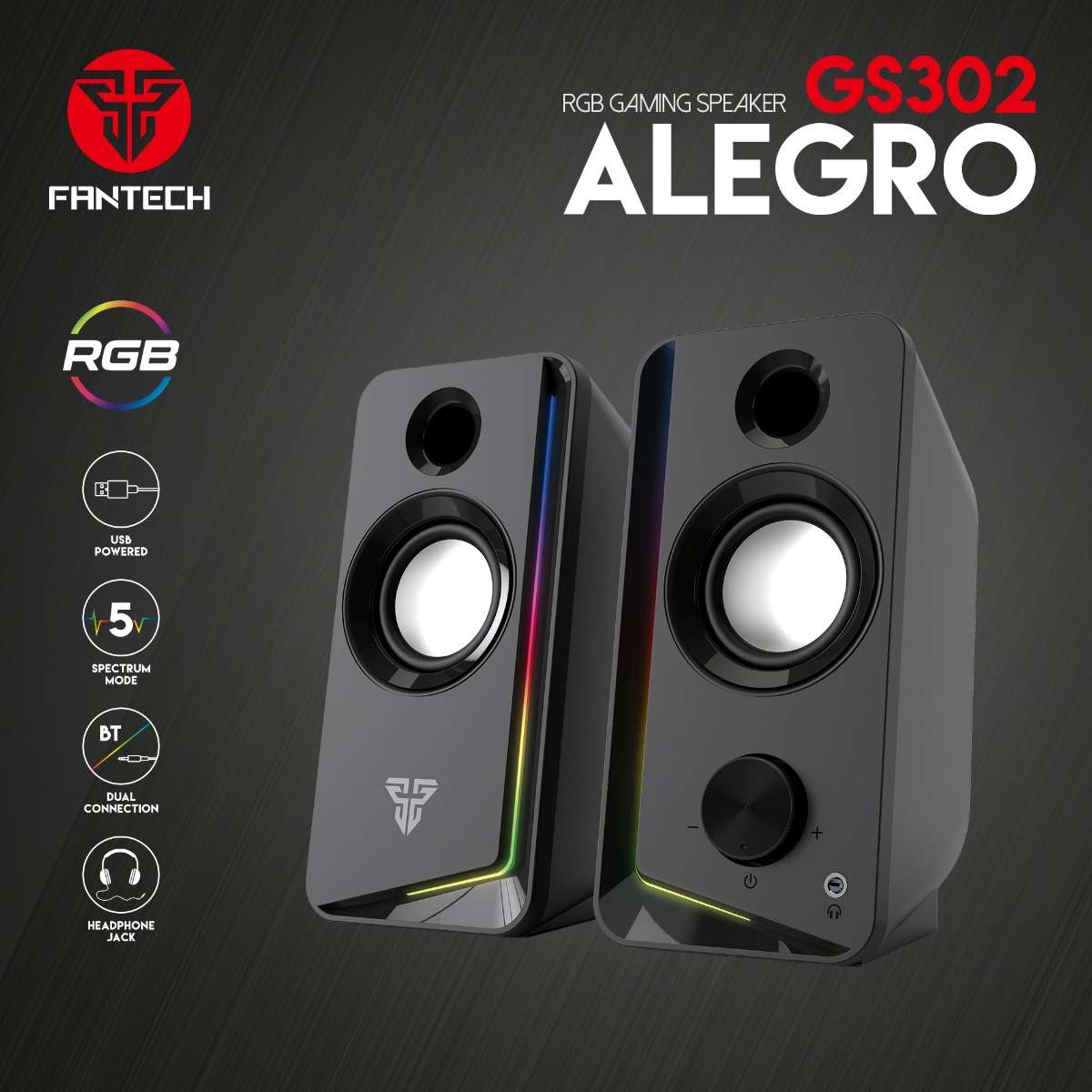 Fantech Gs302 Alegro Rgb Bluetooth Gaming Speaker A