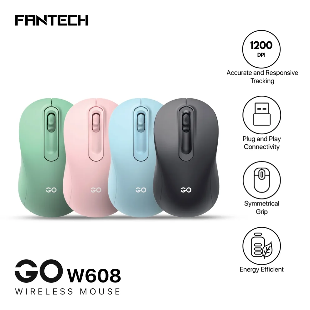 Fantech Go W608 Wireless Optical Mouse A