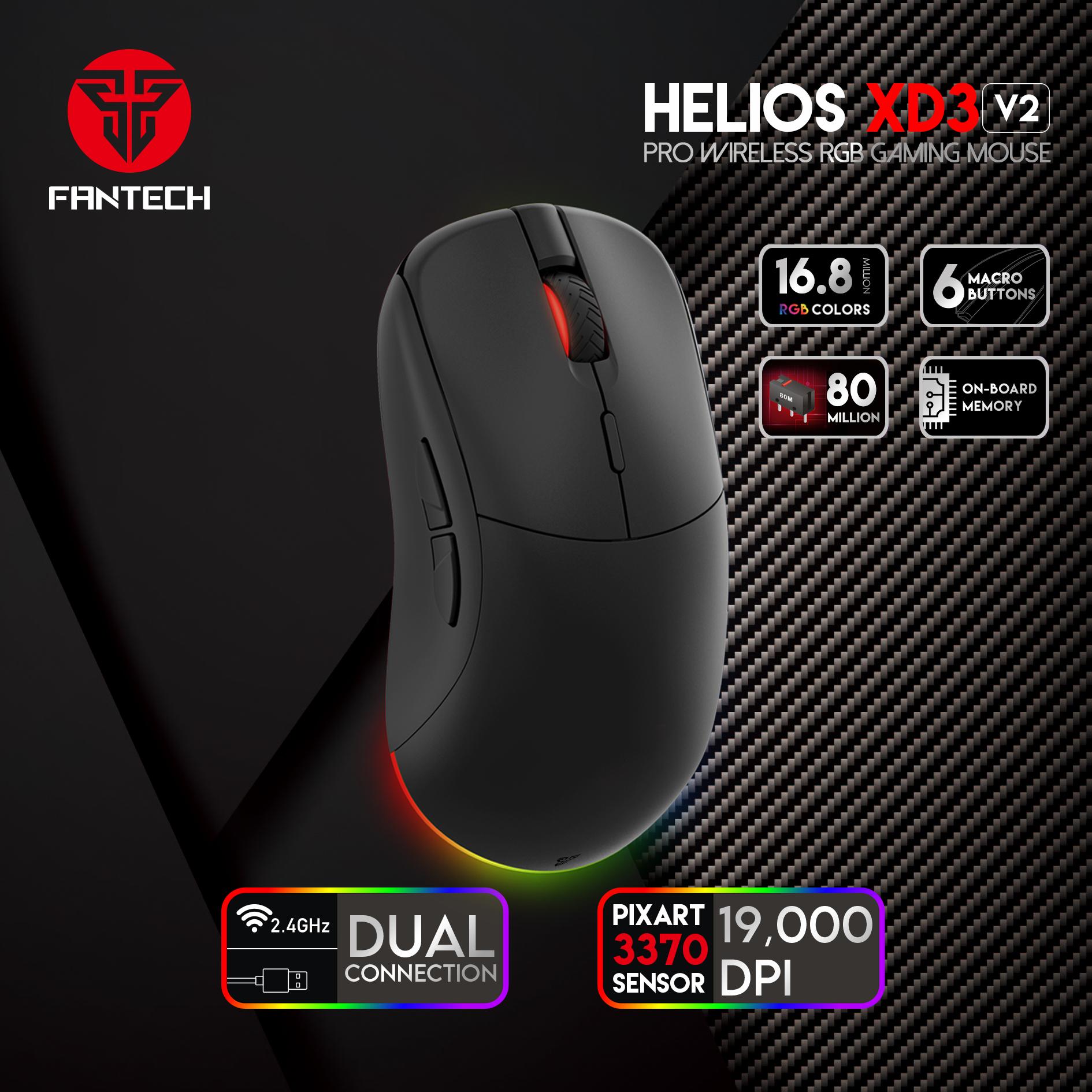 Fantech Helios Xd3 Pro Wireless Gaming Mouse B