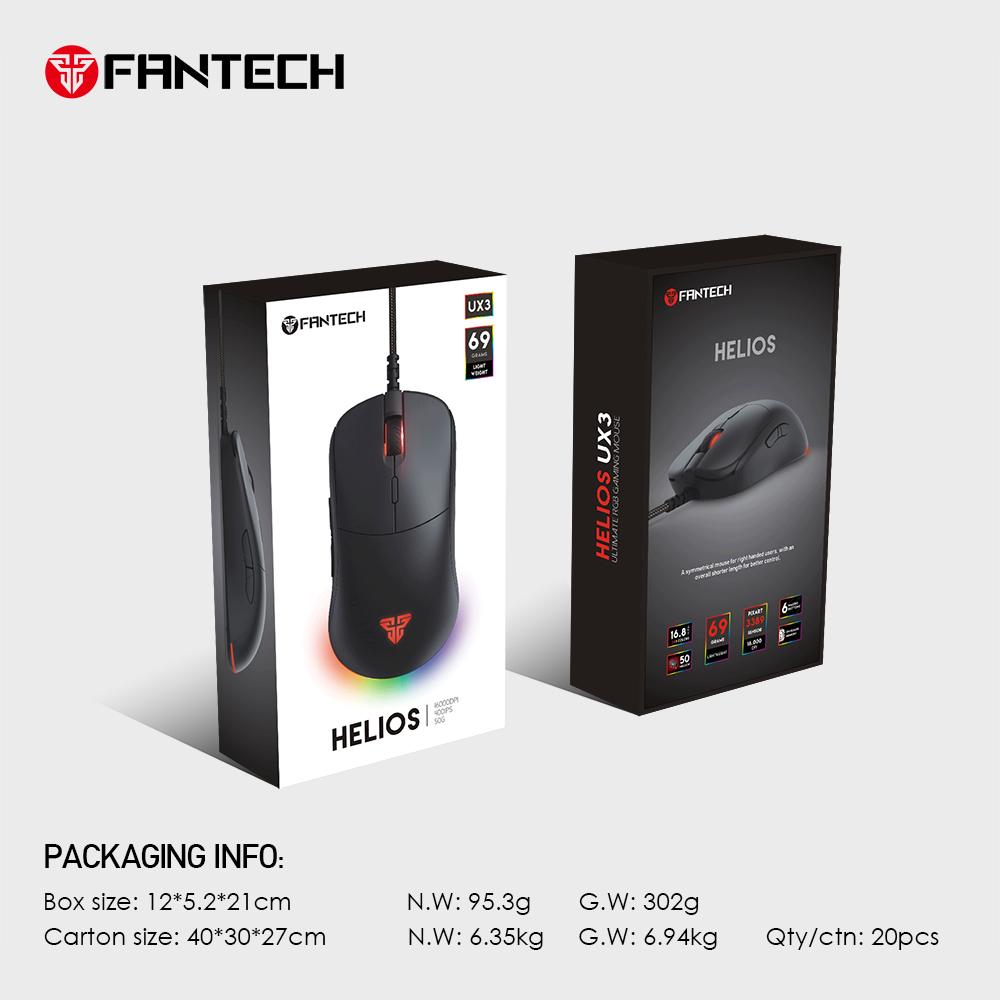 Fantech Helios Ux3 Macro Rgb Gaming Mouse B