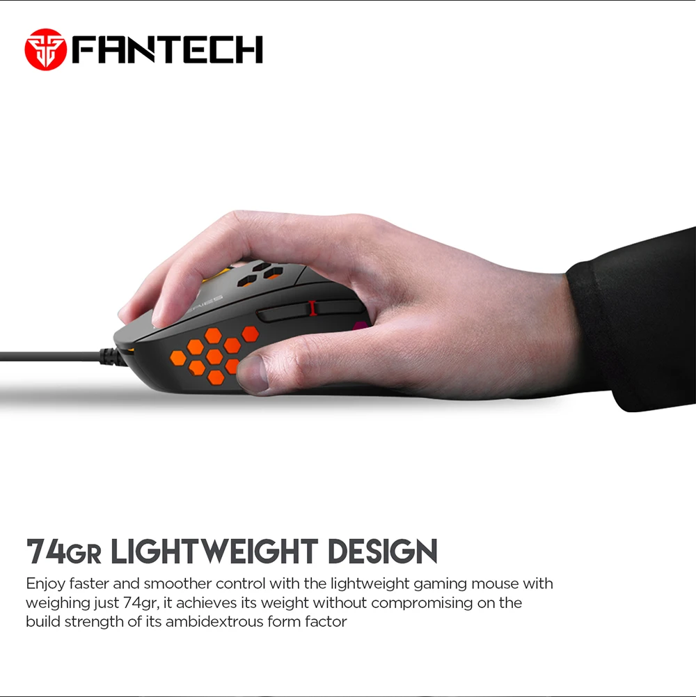 Fantech Hive Ux2 6 Buttons 7 Mode Usb Rgb Gaming Mouse E