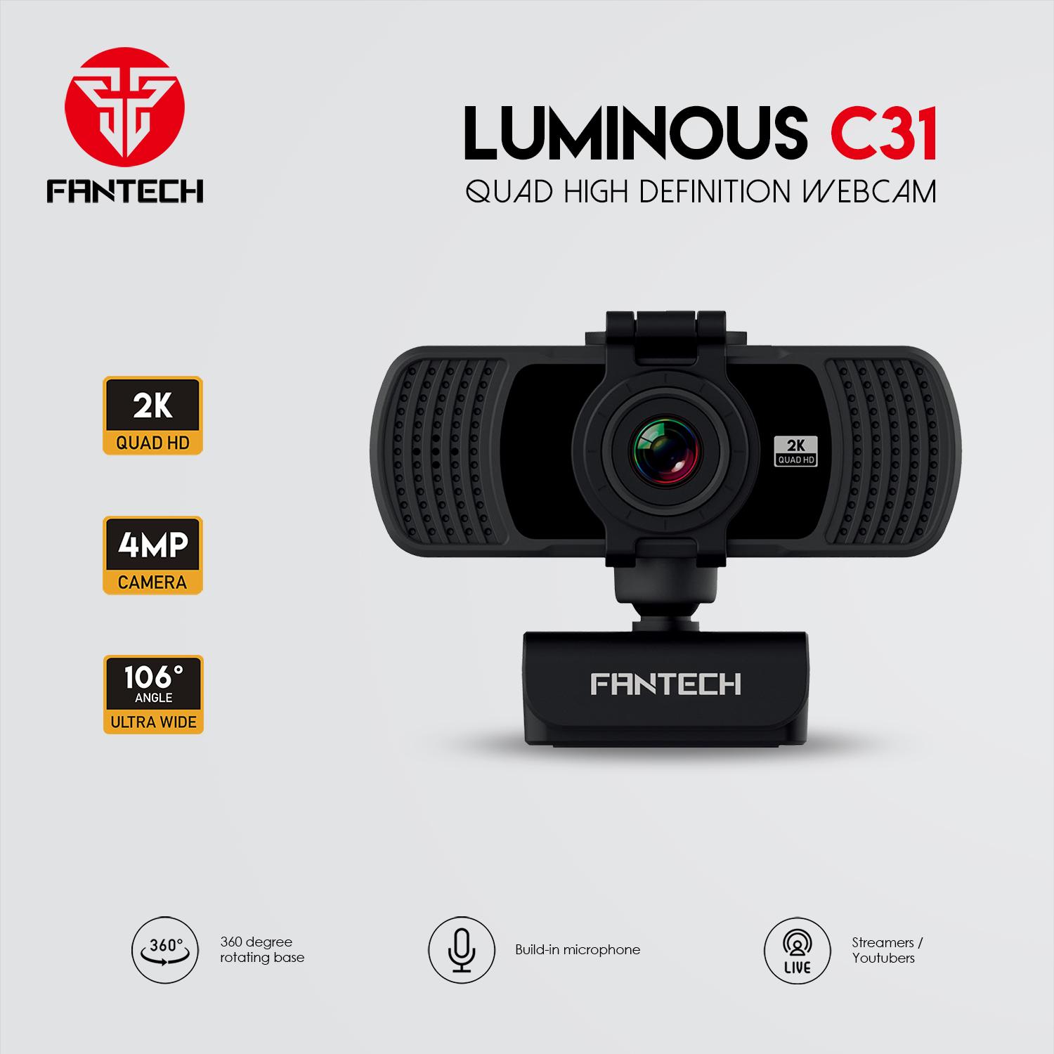 Fantech Luminous C31 4Mp 2K Quad Hd Webcam A