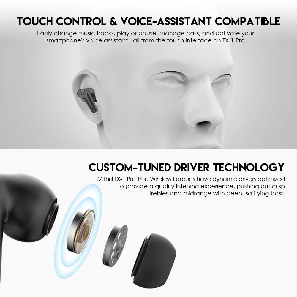 Fantech Mithril Tx 1 Pro True Wireless Bluetooth 5 0 Dual Earbuds E