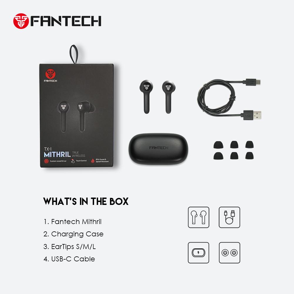 Fantech Tws Tx 1 Mithril 5 0 Wireless Earbuds A