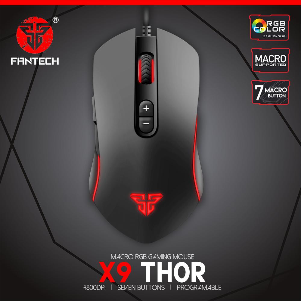 Fantech X9 Thor Macro Rgb Gaming Mouse B