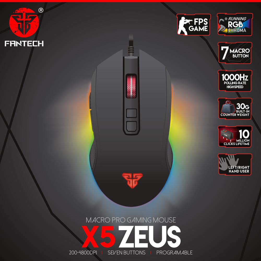 Fantech Zeus X5S Macro Programmable Gaming Mouse B