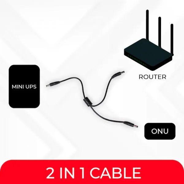 Gearup 2 In 1 Dc Cable To Use 2 Devices On Wgp Ske Mini Ups C