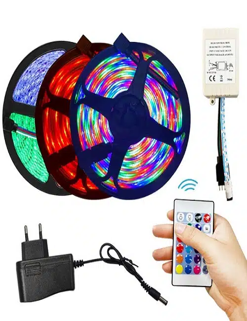 Gearup Sl50 Rgb Led Strip Light With Remote 5 Meter, Non Waterproof A