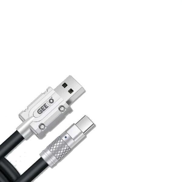 Geeoo DC 130 Liquid Silicone 3A Charging Data Cable d