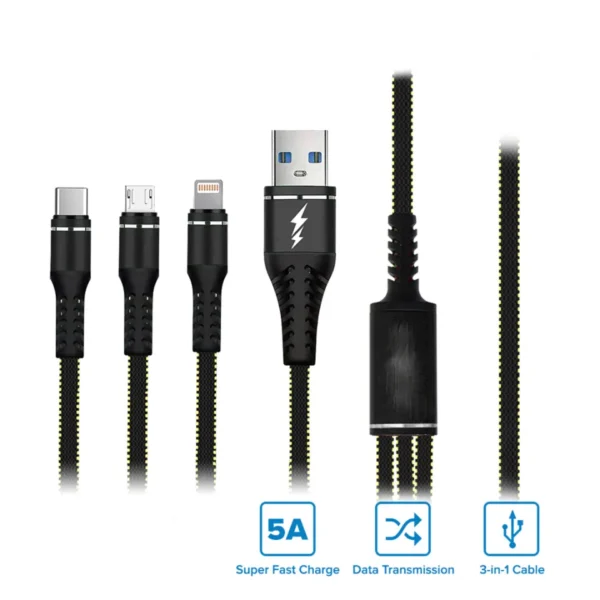 Geeoo DC 301 3in1 Long Data Cable b