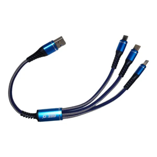 Geeoo DC 304 3 in 1 5A Short Charging Cable 30cm e