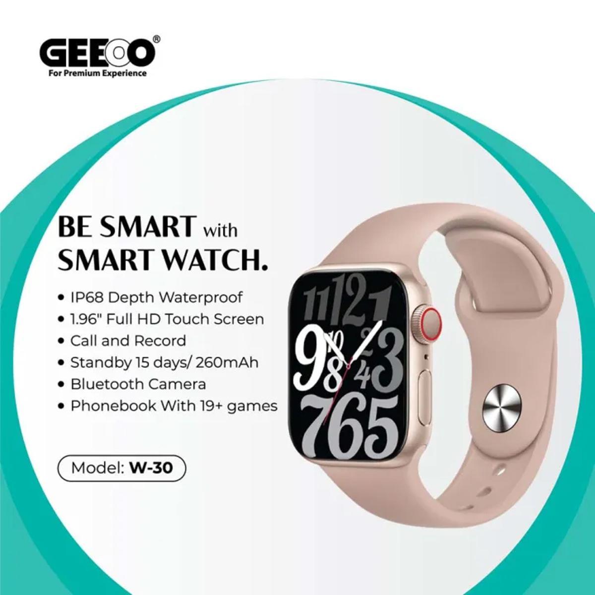 Geeoo W30 Bluetooth Calling Smart Watch E