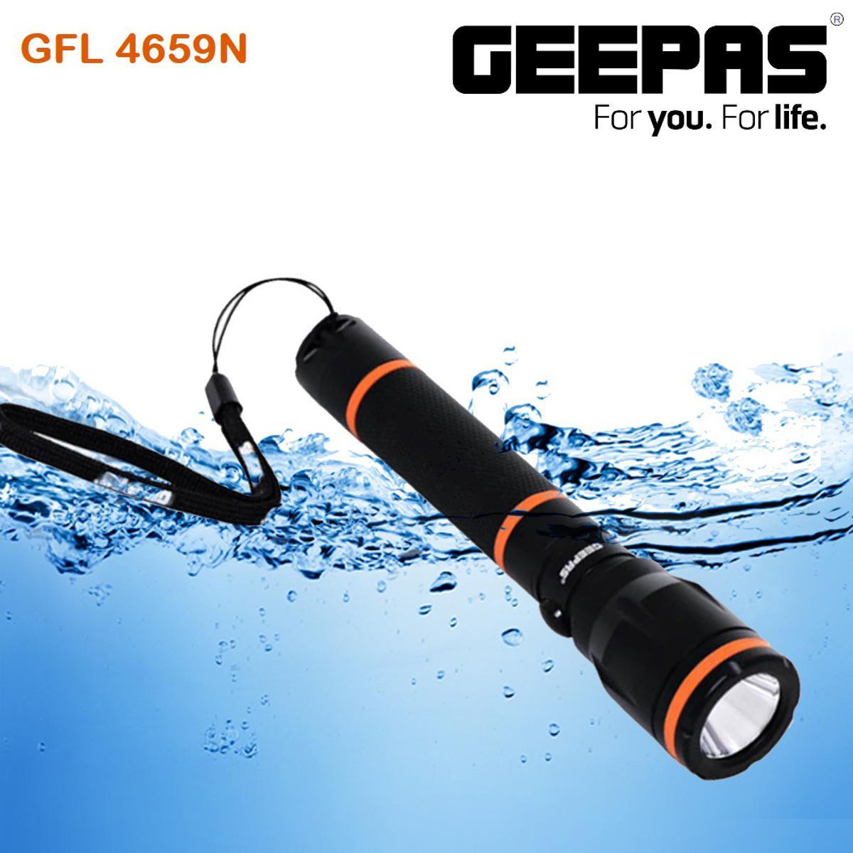 Geepas Gfl4659N Rechargeable Led Flashlight A