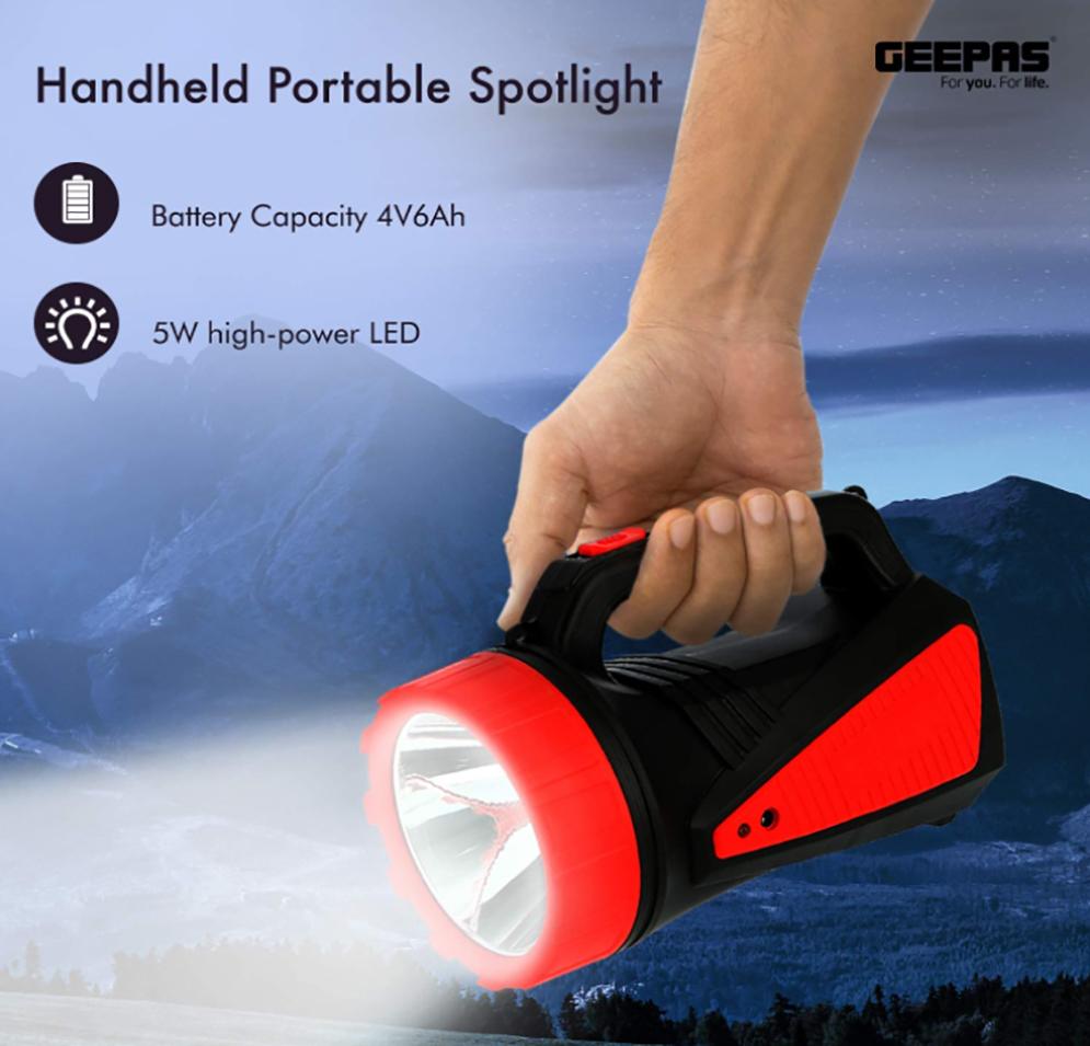 Geepas Gsl5564 Rechargeable Led Search Light D