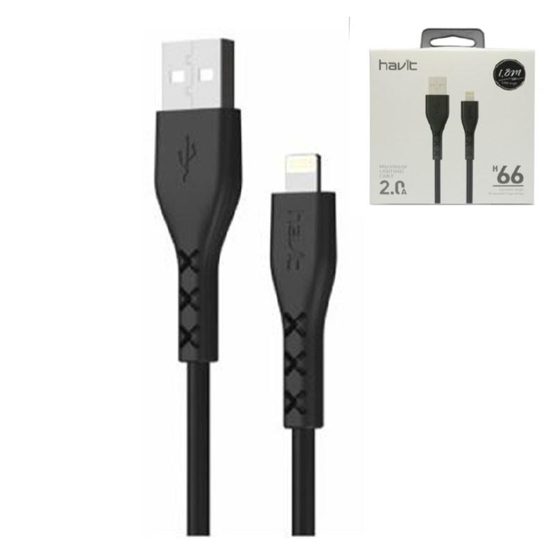 Havit H66 (1M) Data &Amp; Charging Cable(Lightning) For Iphone B