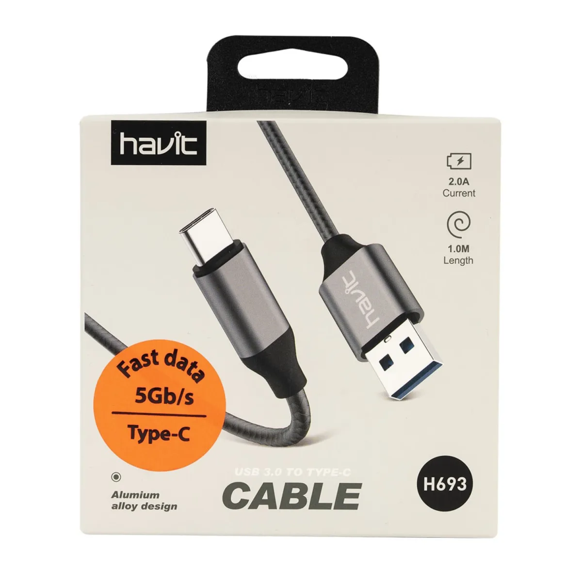 Havit H693 Data &Amp; Charging Cable Usb 3 0 To Type C B