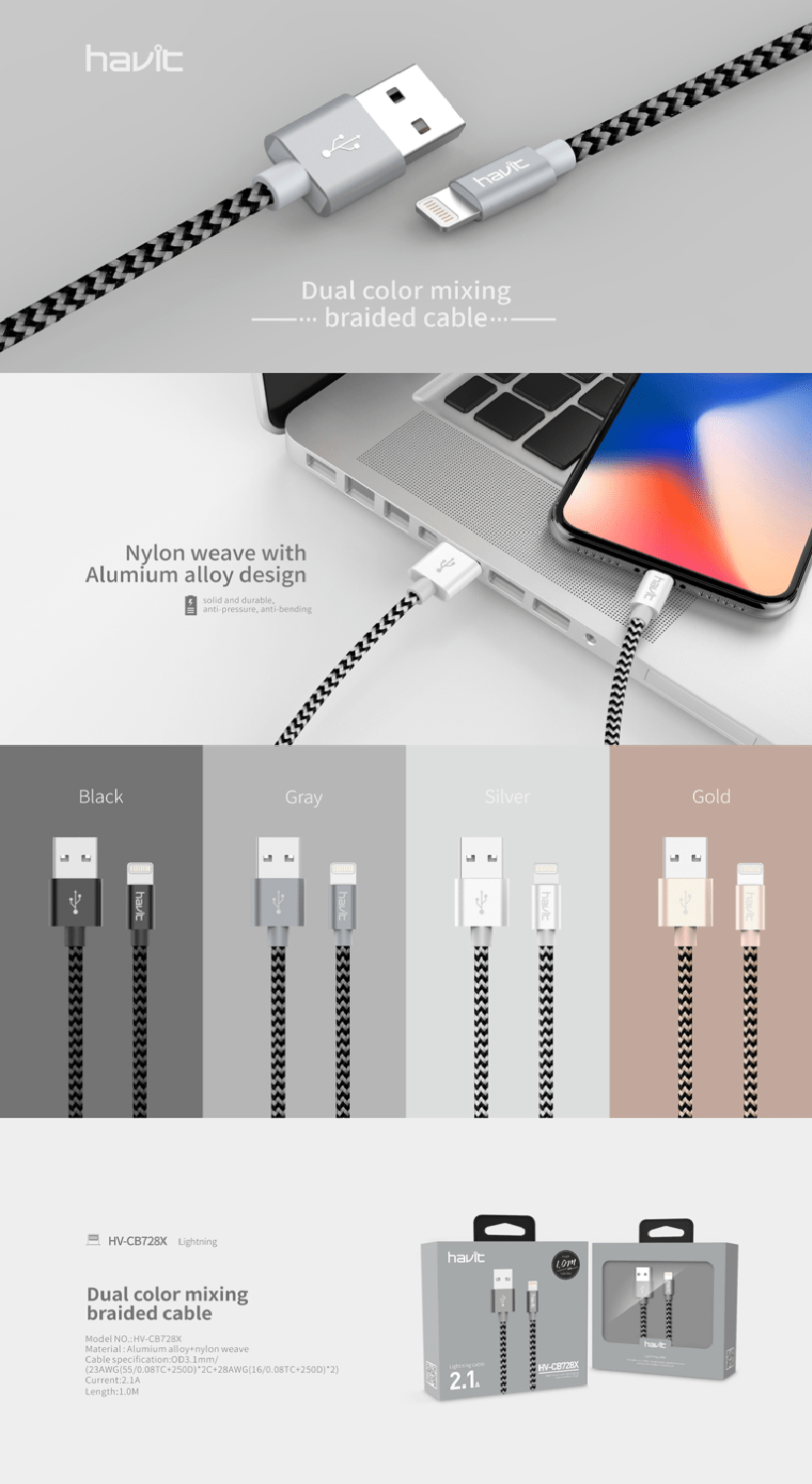 Havit Hv Cb727X Micro Usb Cable B